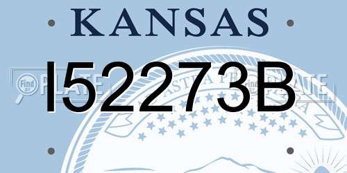 I52273B Kansas License Plate