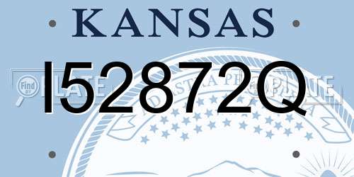 I52872Q Kansas License Plate