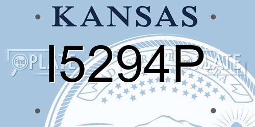I5294P Kansas License Plate