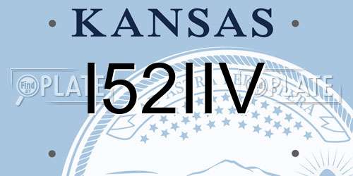 I52IIV Kansas License Plate