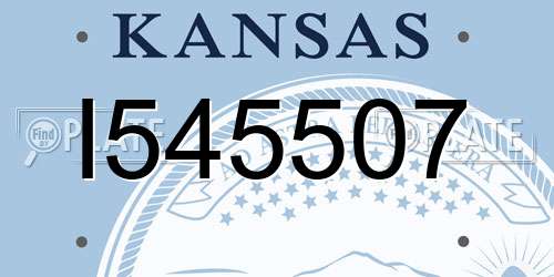 I545507 Kansas License Plate