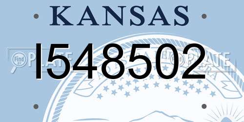 I548502 Kansas License Plate