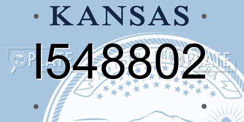 I548802 Kansas License Plate