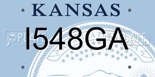 I548GA Kansas License Plate