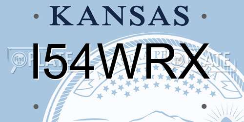 I54WRX Kansas License Plate