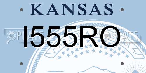 I555RO Kansas License Plate