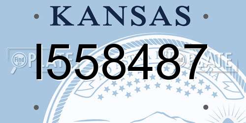 I558487 Kansas License Plate