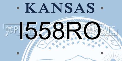 I558RO Kansas License Plate