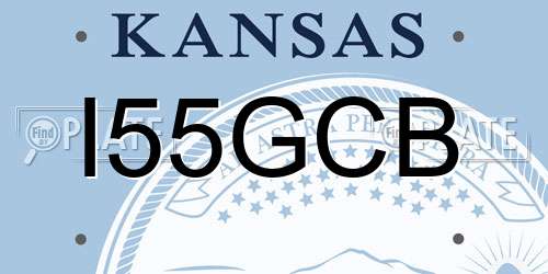 I55GCB Kansas License Plate