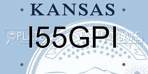 I55GPI Kansas License Plate