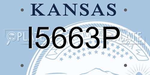 I5663P Kansas License Plate