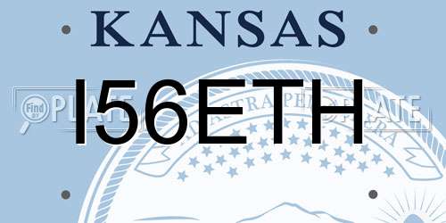 I56ETH Kansas License Plate