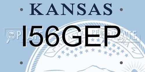 I56GEP Kansas License Plate
