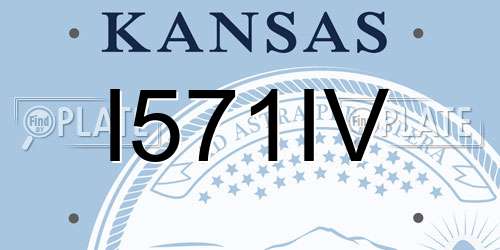 I571IV Kansas License Plate