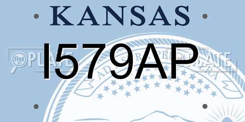 I579AP Kansas License Plate