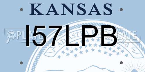 I57LPB Kansas License Plate