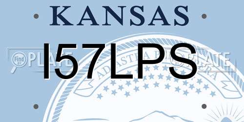I57LPS Kansas License Plate