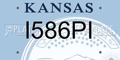 I586PI Kansas License Plate