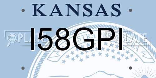 I58GPI Kansas License Plate