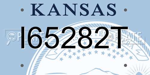 I65282T Kansas License Plate