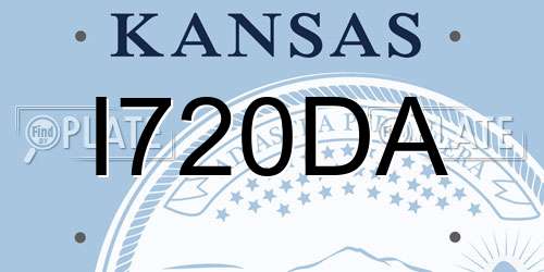 I720DA Kansas License Plate