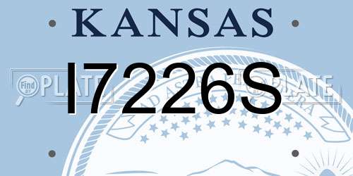 I7226S Kansas License Plate
