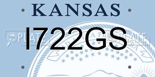I722GS Kansas License Plate