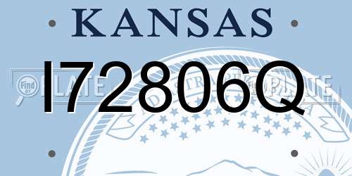 I72806Q Kansas License Plate