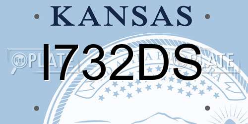 I732DS Kansas License Plate