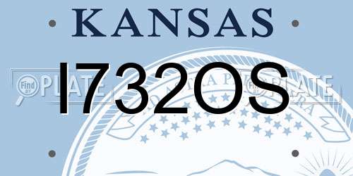 I732OS Kansas License Plate