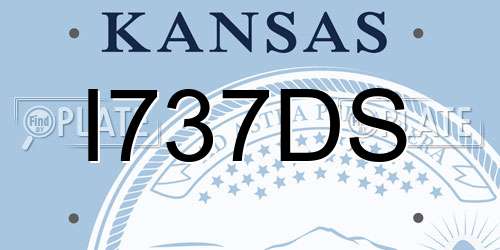 I737DS Kansas License Plate