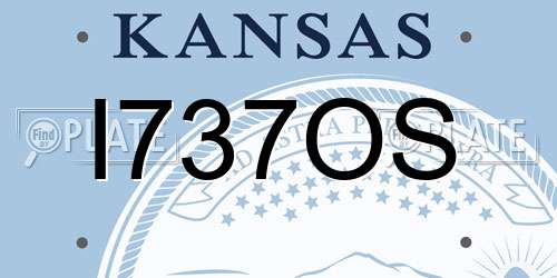 I737OS Kansas License Plate