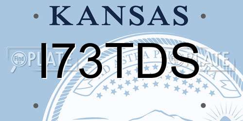 I73TDS Kansas License Plate