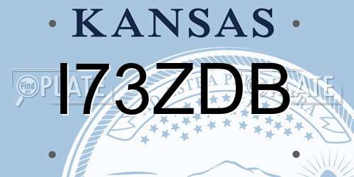 I73ZDB Kansas License Plate
