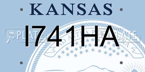 I741HA Kansas License Plate