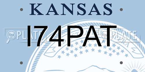 I74PAT Kansas License Plate