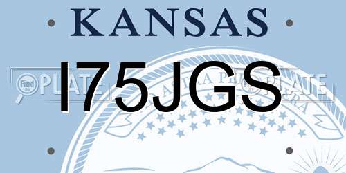 I75JGS Kansas License Plate