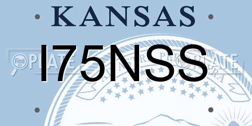 I75NSS Kansas License Plate