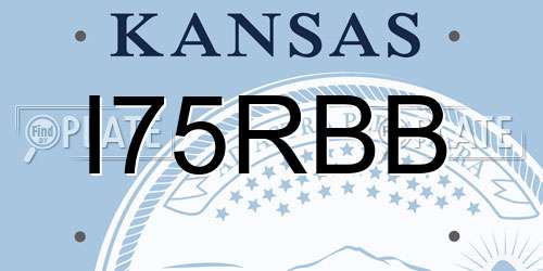 I75RBB Kansas License Plate
