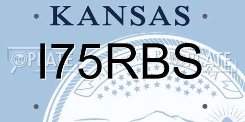 I75RBS Kansas License Plate