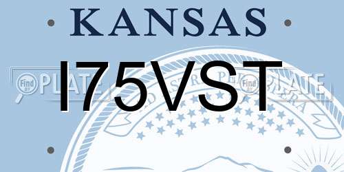 I75VST Kansas License Plate