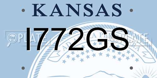 I772GS Kansas License Plate