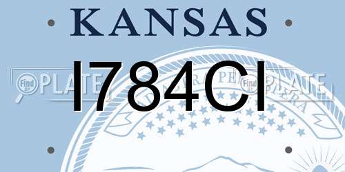I784CI Kansas License Plate