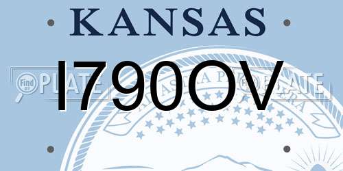 I790OV Kansas License Plate