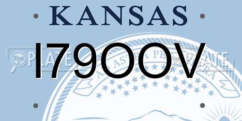 I79OOV Kansas License Plate