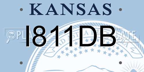 I811DB Kansas License Plate