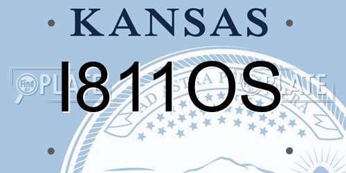 I811OS Kansas License Plate