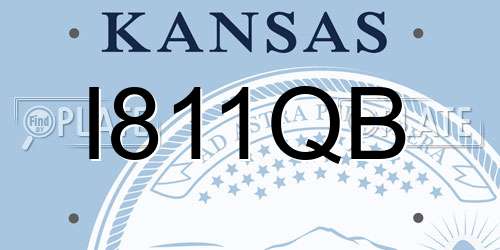 I811QB Kansas License Plate