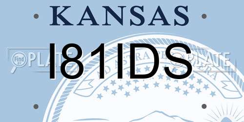 I81IDS Kansas License Plate