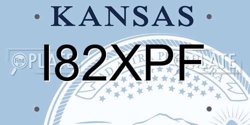I82XPF Kansas License Plate